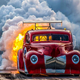 Illustration for article titled The Nuttiest Photo Of A Jet-Powered Vintage Fire Truck You May Ever See